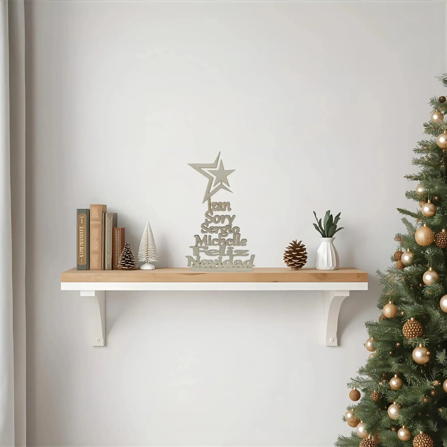 Árbol de navidad con nombres Izmi Láser Regalos Personalizados