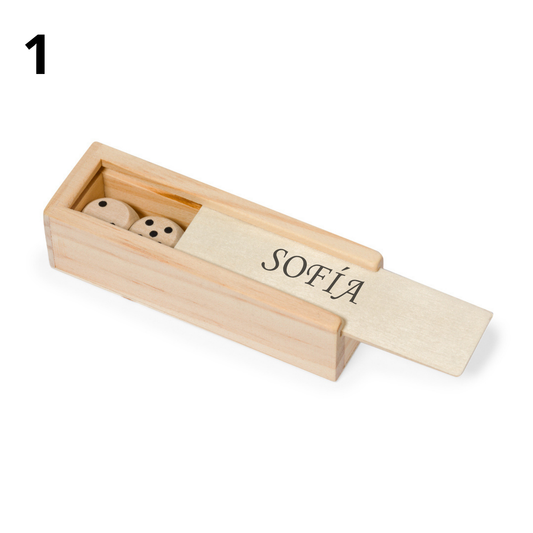 Juego de dados personalizado Izmi Láser Regalos Personalizados