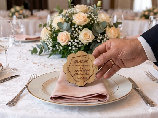 Abridor de bambú personalizado Izmi Láser Regalos Personalizados