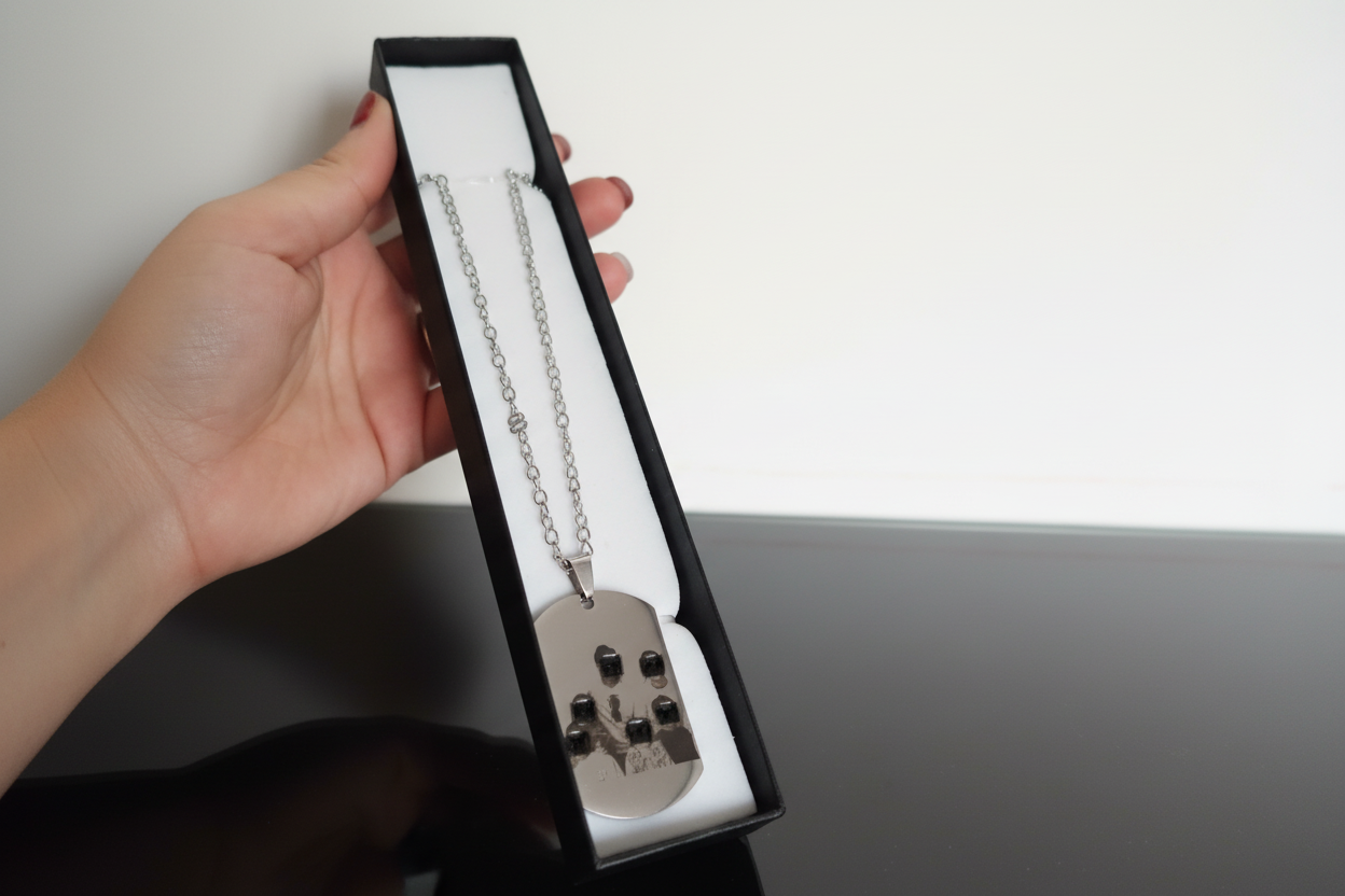 Colgante de acero inoxidable con foto