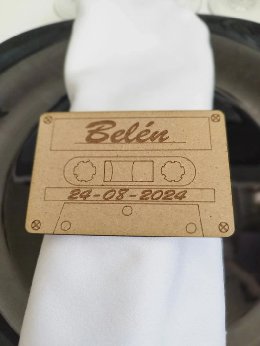 Marca sitios "Cinta de Cassette" Izmi Láser Regalos Personalizados