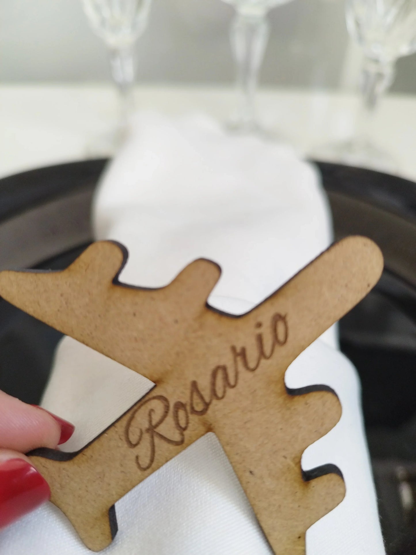 Marca sitios "Avión" Izmi Láser Regalos Personalizados