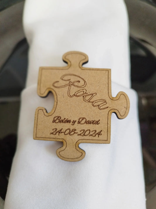 Marca sitios "Pieza de Puzzle" Izmi Láser Regalos Personalizados
