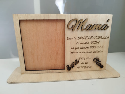 Marco de fotos "Mamá/Papá" Izmi Láser Regalos Personalizados