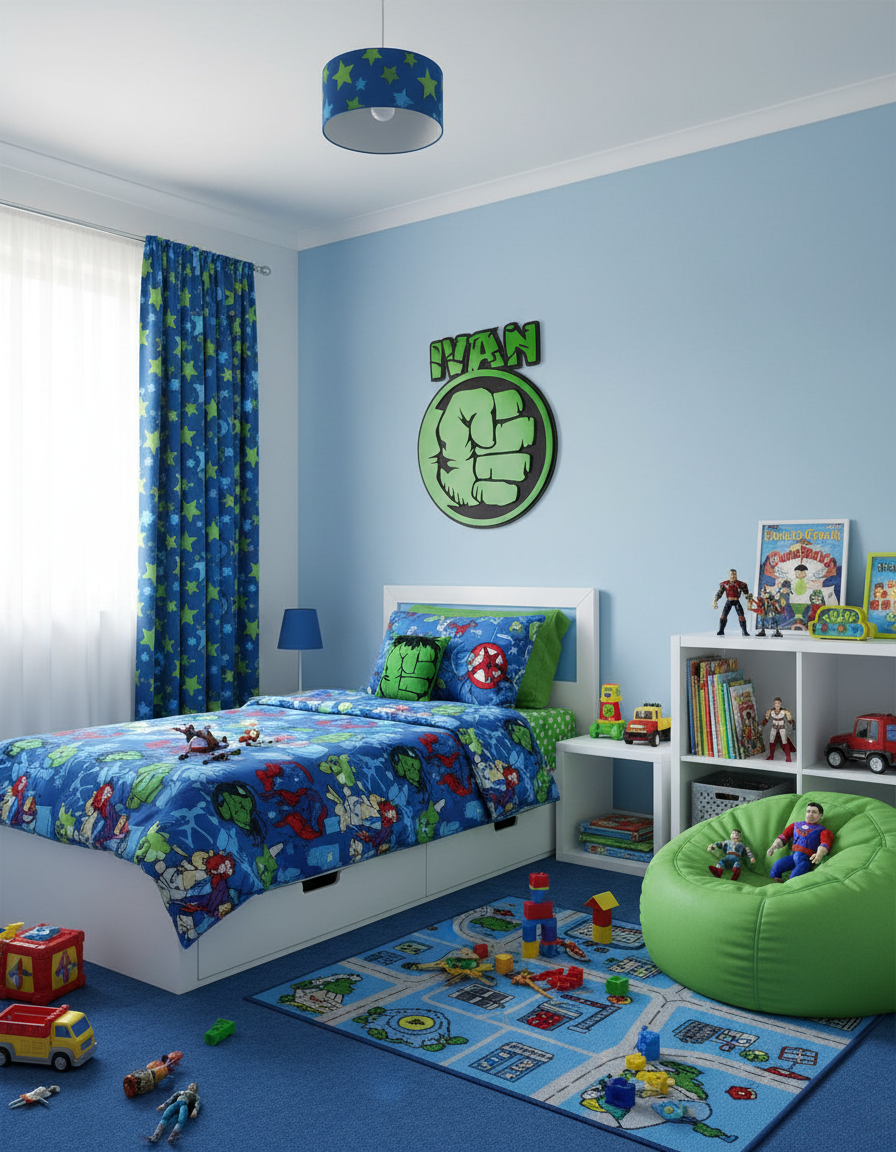 Cartel puño HULK con nombre