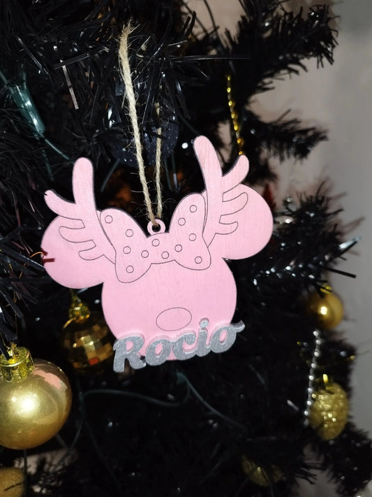 Bola de Navidad Orejas de Minnie Izmi Láser Regalos Personalizados