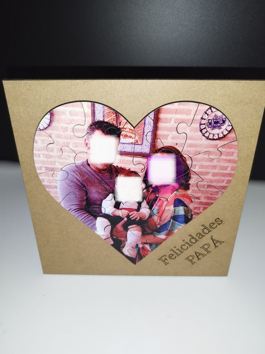 Puzzle corazón a todo color