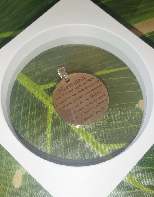 Medalla de acero agradecimiento Izmi Láser Regalos Personalizados