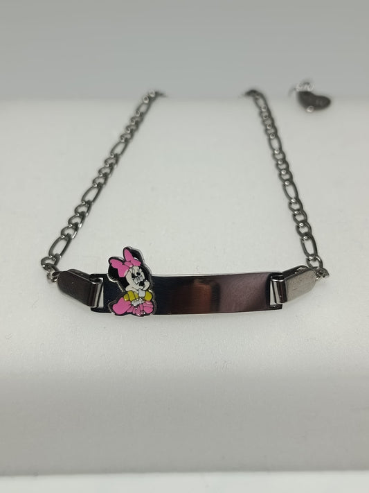 Esclava infantil MINNIE con nombre Izmi Láser Regalos Personalizados
