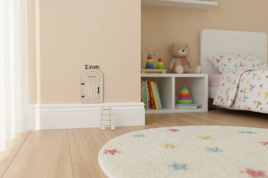 Puerta Ratoncito Pérez con fondo Izmi Láser Regalos Personalizados