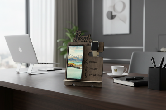 Soporte de teléfono y reloj personalizado Izmi Láser Regalos Personalizados