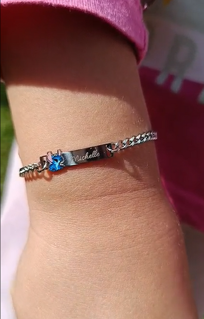 Esclava infantil STITCH con nombre Izmi Láser Regalos Personalizados