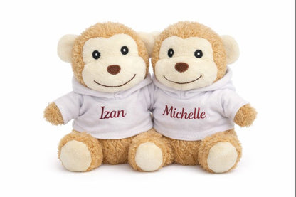 Pack peluches personalizados con vuestros nombres