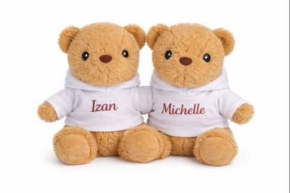 Pack peluches personalizados con vuestros nombres