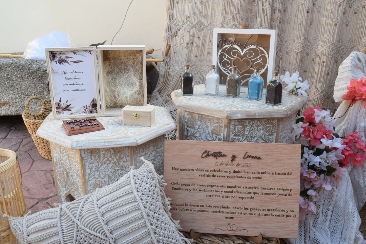 Ritual de arena para boda