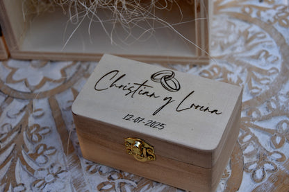 Caja anillos de boda