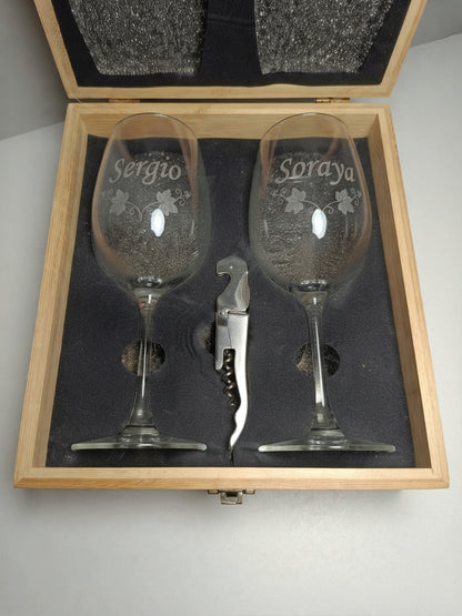 Set de vino personalizado