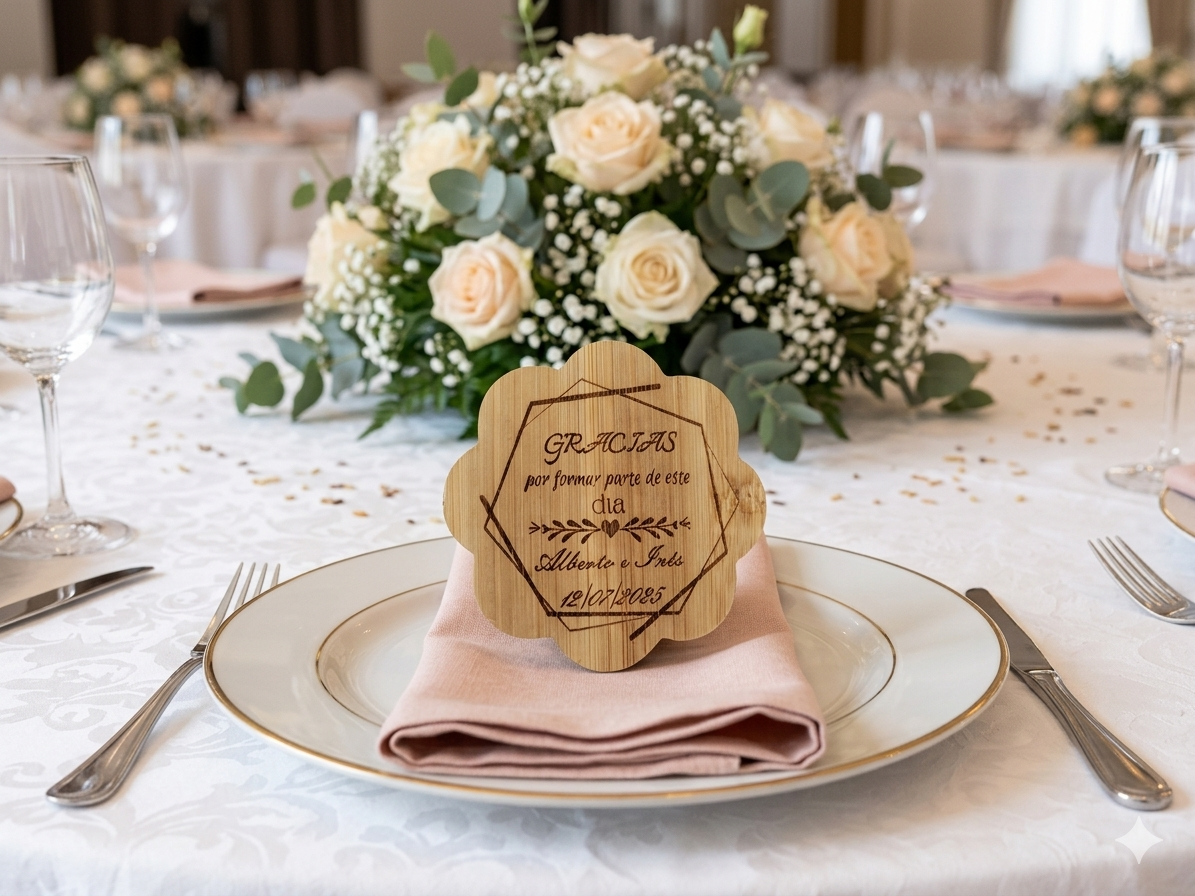 Abridor de bambú personalizado Izmi Láser Regalos Personalizados