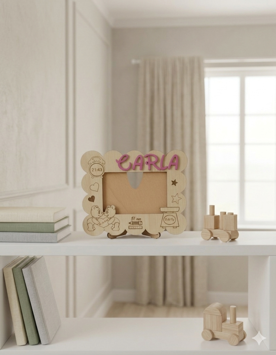 Marco de fotos natalicio Izmi Láser Regalos Personalizados