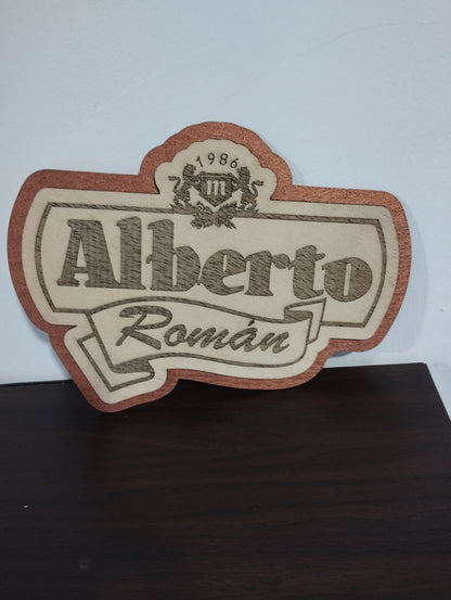 Cartel Imitación logo cerveza