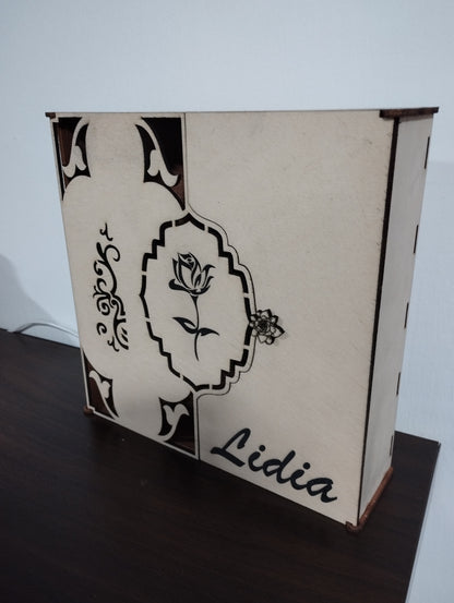 Caja de madera personalizada