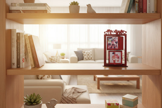 Marco de fotos giratorio