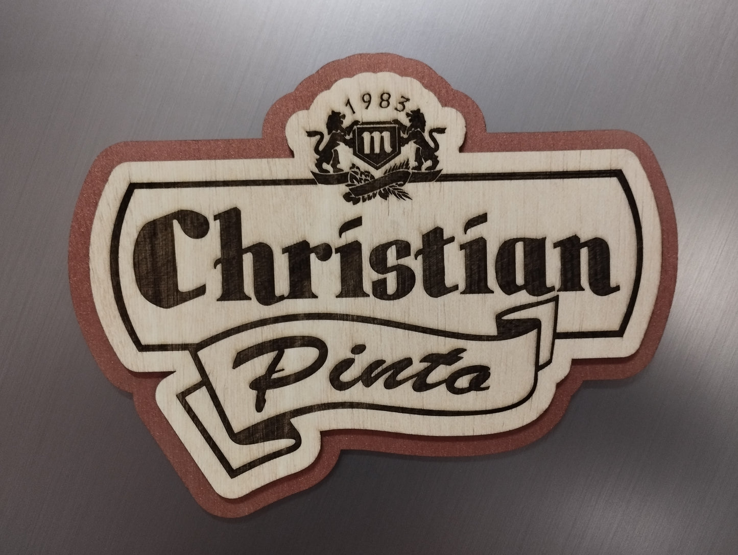 Cartel Imitación logo cerveza