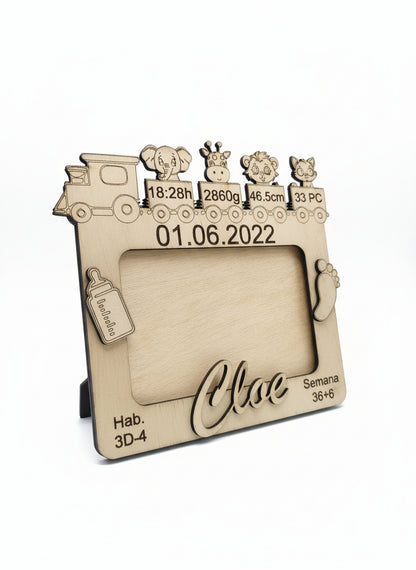 Marco de fotos natalicio