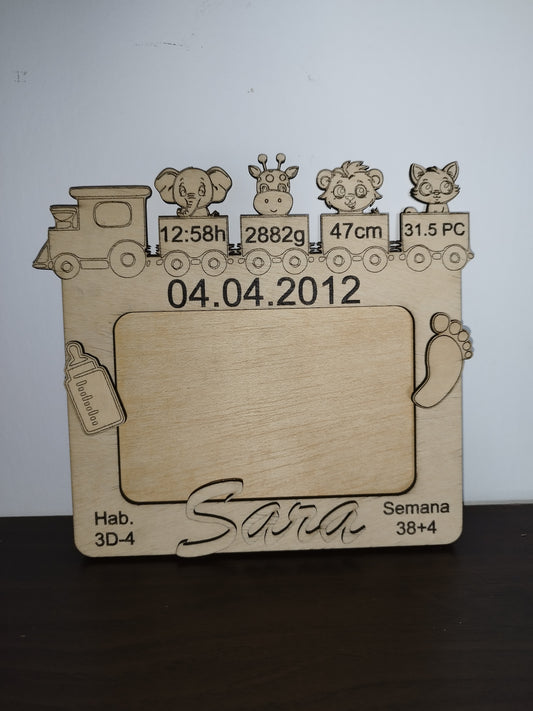 Marco de fotos natalicio