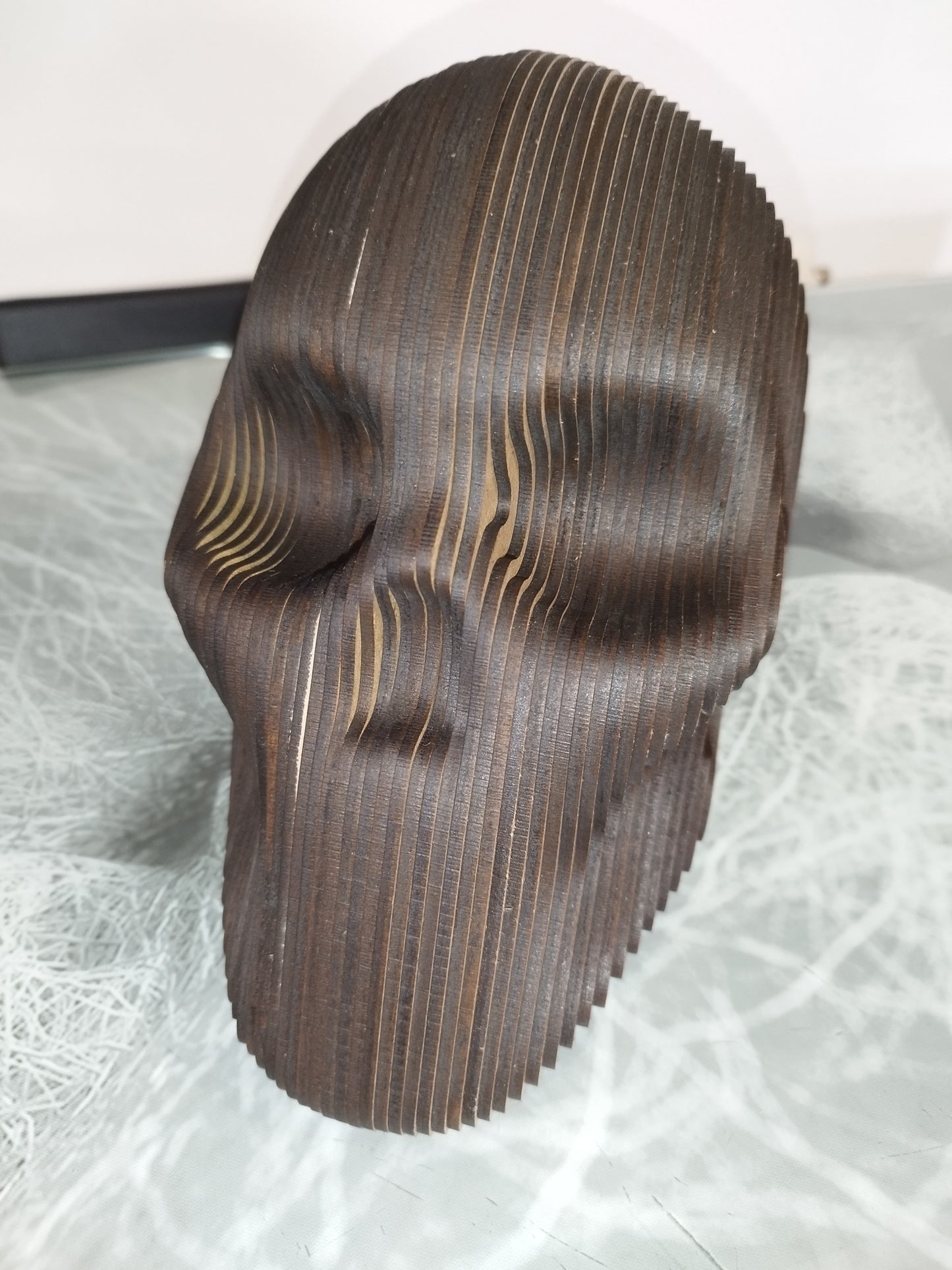 Cabeza de calavera laminada