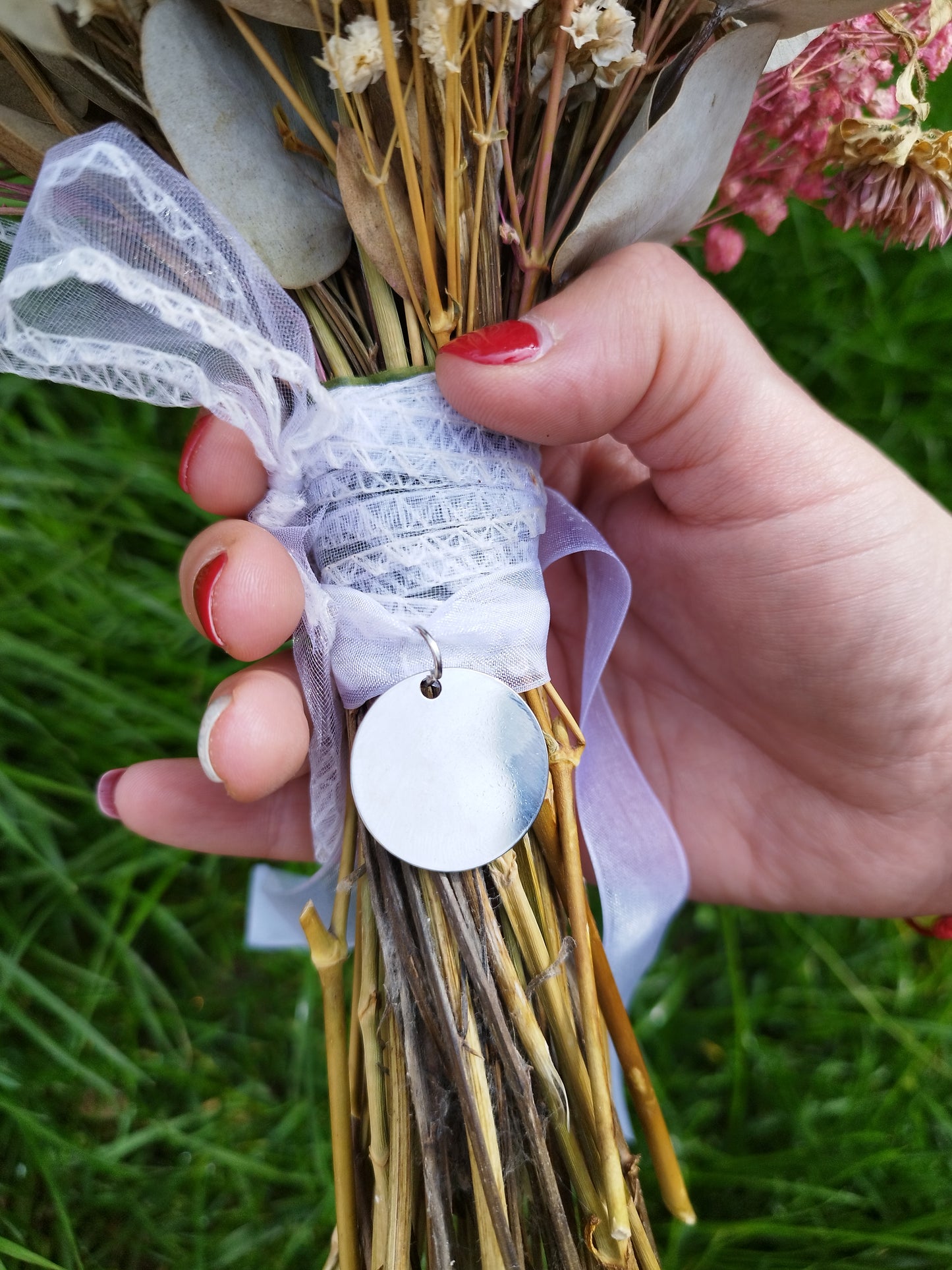 Chapa conmemorativa para ramo de novia