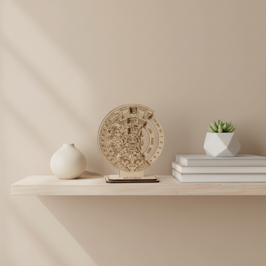 Calendario perpetuo de madera