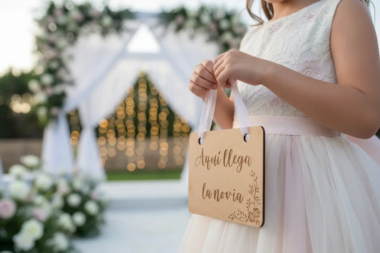 Cartel "Aquí llega..." Izmi Láser Regalos Personalizados