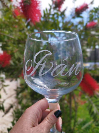 Copas de cristal personalizadas