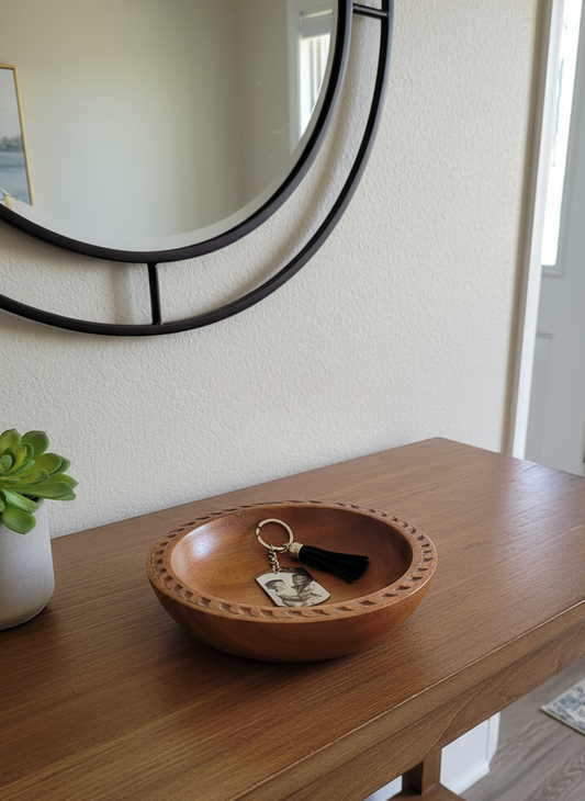 Llavero personalizado con frase y foto