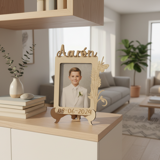 Marco de fotos personalizado con espiga Izmi Láser Regalos Personalizados