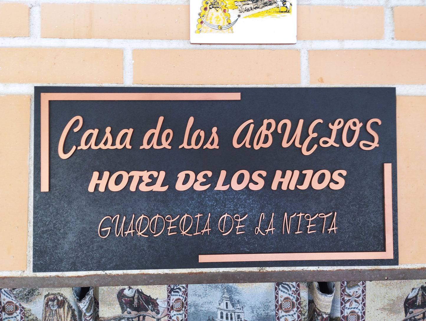 Cartel de madera para BIENVENIDA