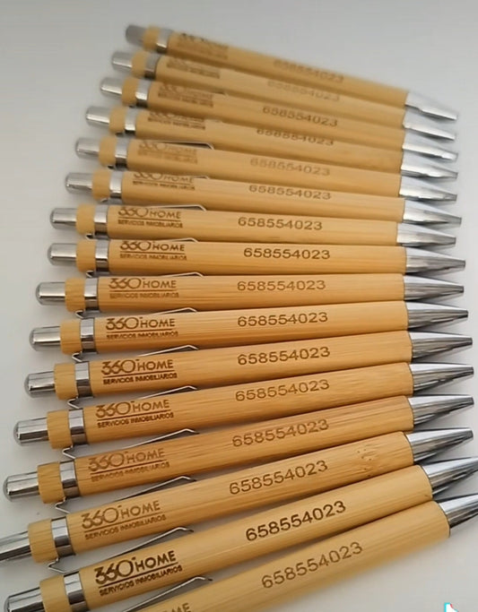 Bolígrafos personalizados grabados a láser