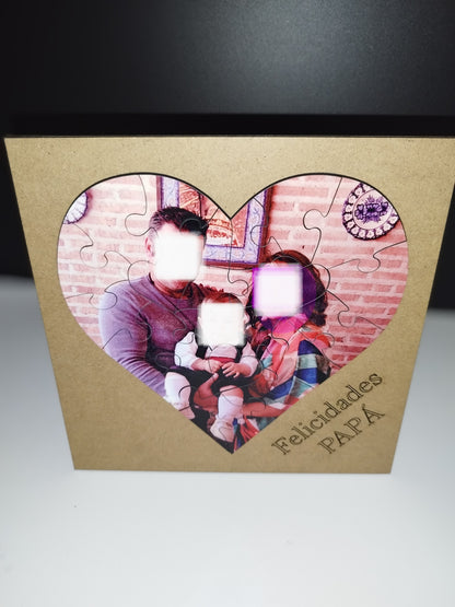 Puzzle corazón a todo color