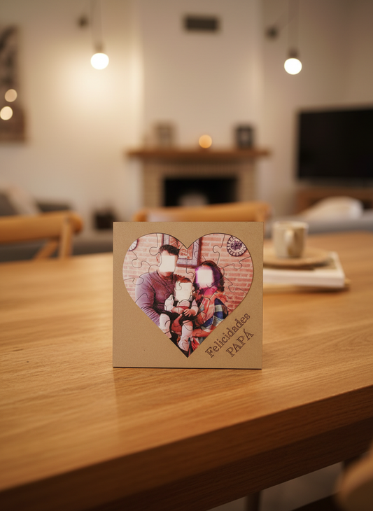 Puzzle corazón a todo color