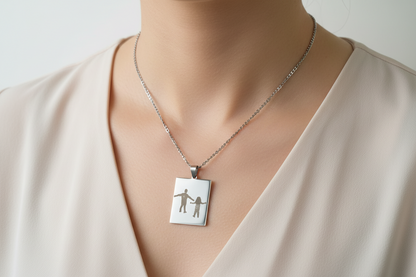 Colgante de acero inoxidable personalizado Izmi Láser Regalos Personalizados