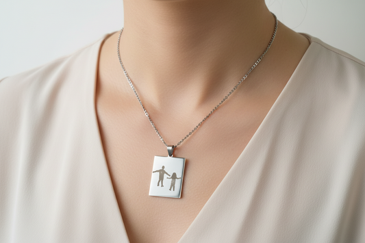 Colgante de acero inoxidable personalizado Izmi Láser Regalos Personalizados