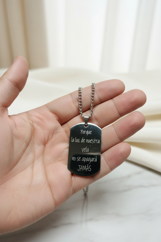 Colgante de acero inoxidable con foto Izmi Láser Regalos Personalizados