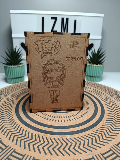 Muñeco cabezón tipo vinyl personalizado