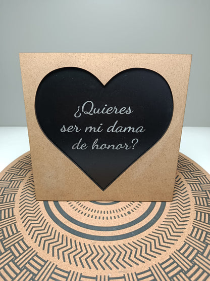 Marco puzzle corazón personalizado Izmi Láser Regalos Personalizados