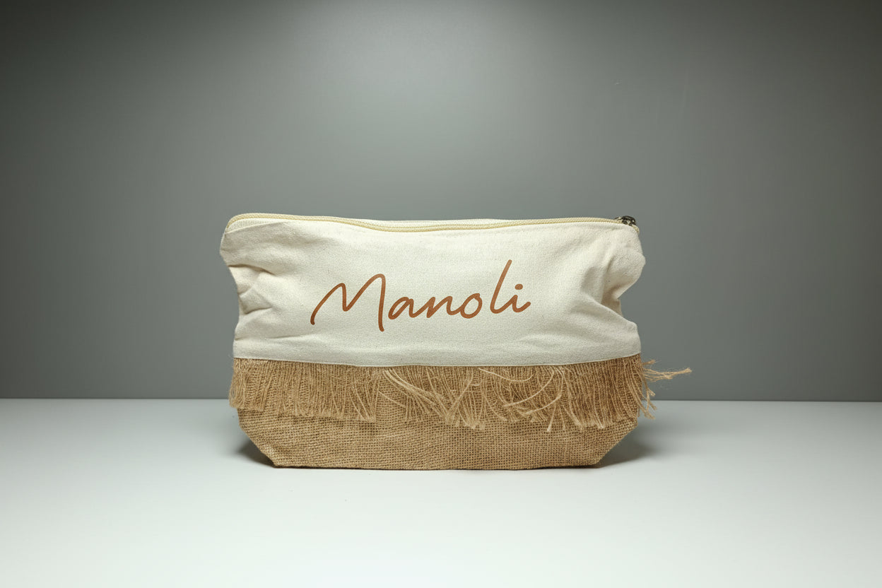 Neceser con flecos personalizado Izmi Láser Regalos Personalizados