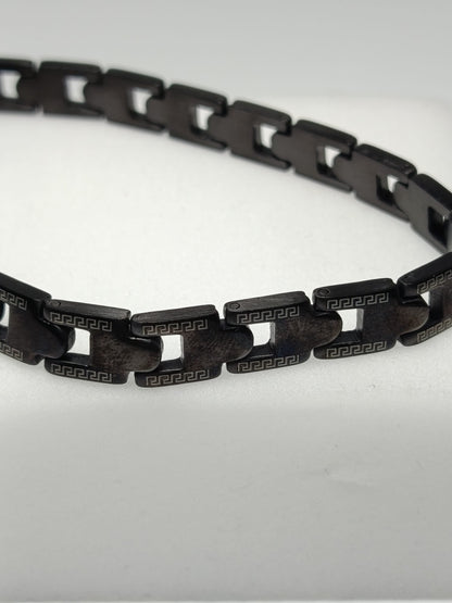 Pulsera hombre negra beta Izmi Láser Regalos Personalizados