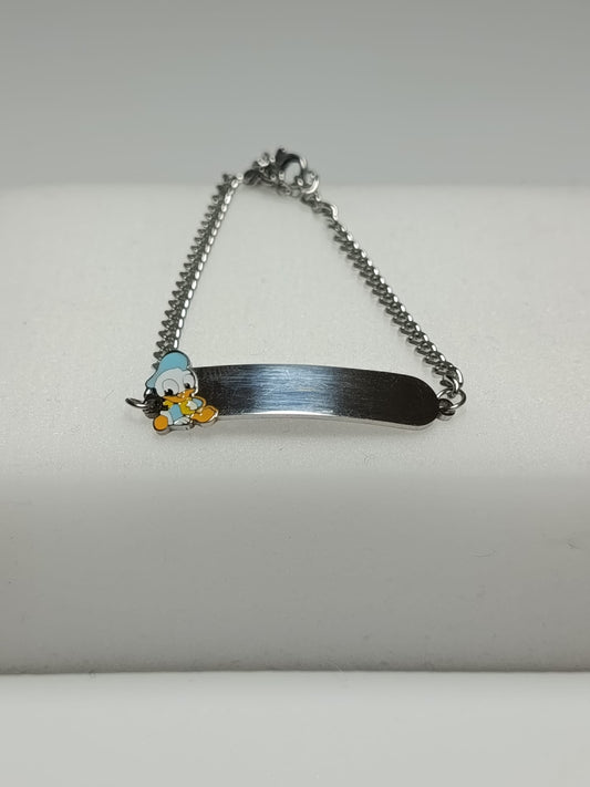 Esclava infantil PATO DONNALD con nombre Izmi Láser Regalos Personalizados