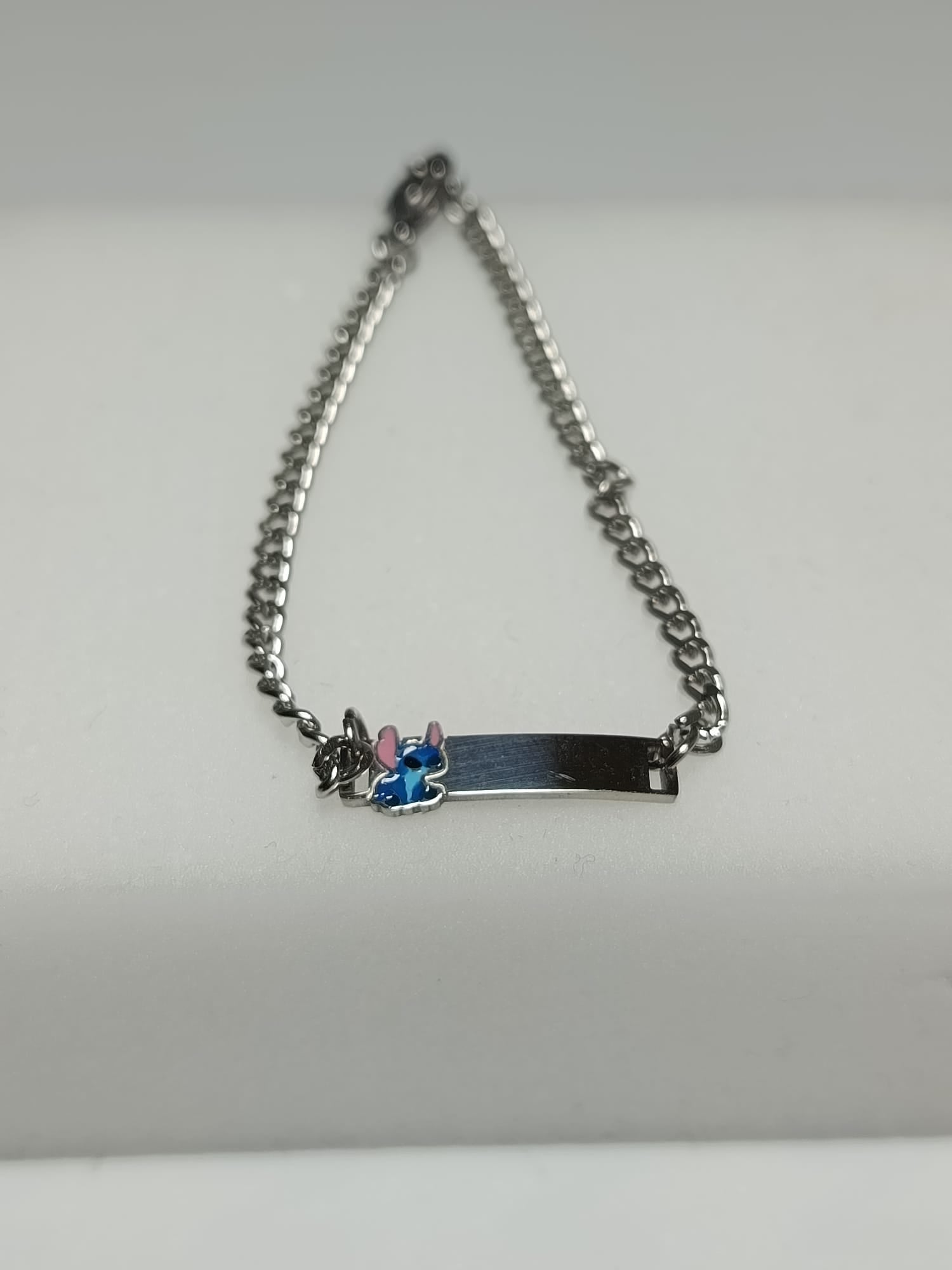 Esclava infantil STITCH con nombre Izmi Láser Regalos Personalizados