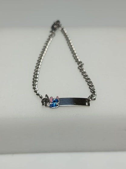 Esclava infantil STITCH con nombre Izmi Láser Regalos Personalizados